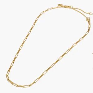 Madewell Gold Paperclip Chain Necklace